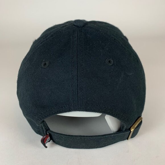 Portland Trailblazers NBA Black 47 Brand Clean Up Relaxed Fit Strapback Hat - Picture 3 of 6